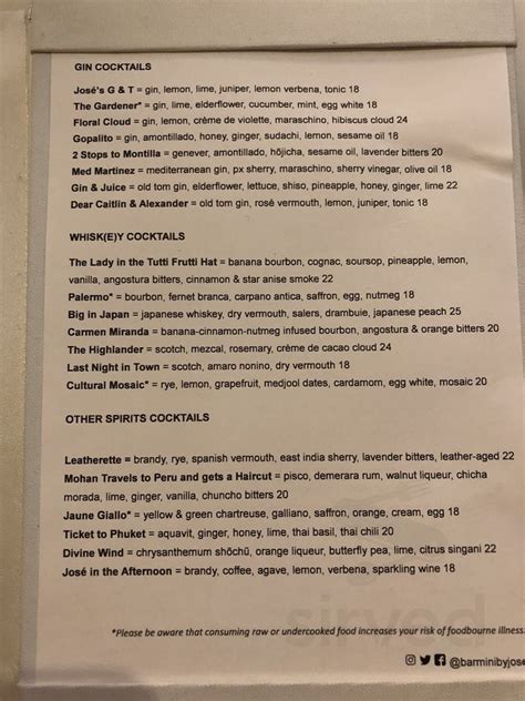 barmini by josé andrés reviews|barmini dc menu.